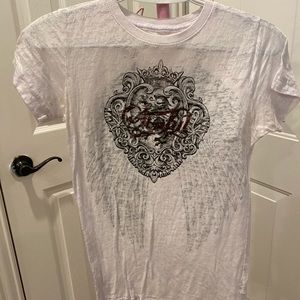 Sinful by Affliction T-shirt White/black size S